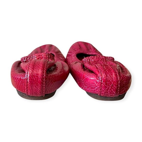 Lanvin Classic Ballerina Flats. in Magenta/Pink Cracked Patent Leather,   39 EU - Picture 9 of 15